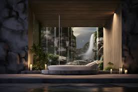 Premium Ai Image A Spa Space With A