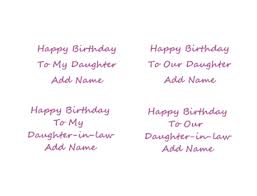 birthday card for daughter or daughter