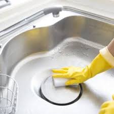 how to clean kitchen sink drain and