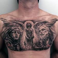 Chest tattoos are quickly becoming some of the most popular tattoo ideas for guys. 40 Jesus Chest Tattoo Designs For Men Chris Ink Ideas