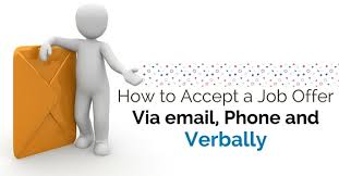 how to accept a job offer via email