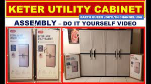 keter utility cabinet embly do it