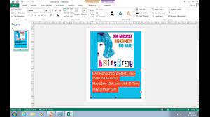 how to create a poster in publisher