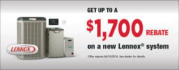 Here are some of the current programs available to ontario residents. Save With The Lennox Home Comfort System Spring Rebate Offer A D Heating And Cooling