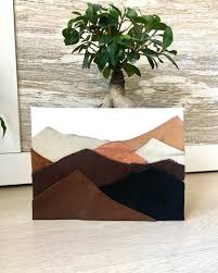 Leather Abstract Landscape Wall Art