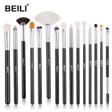 beili eye makeup brushes set 15pcs