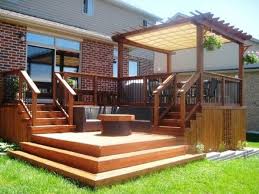 patio deck designs hot tub landscaping
