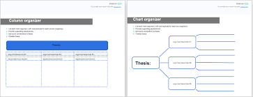 4 Organized Brainstorming Templates Charts And Worksheets