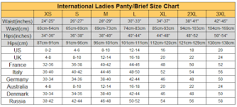 International Ladies Panty Sizes Chart Knowledge