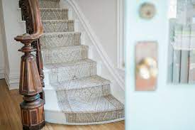 stair runner faux kilim rug makeover