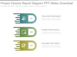 Project Closure Report Diagram Ppt Slides Download