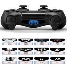 1 Pair Fashion Custom Ps4 Led Light Bar Vinyl Stickers For Playstation 4 Dualshock Controller Lightbar Cover Decals Stickers Aliexpress