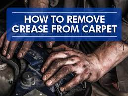 how to remove grease from carpet