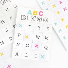 free printable alphabet bingo design