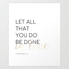 Verse Wall Art Let All You Do Be