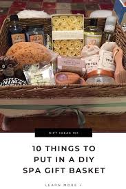 10 things to put in a diy spa gift basket