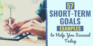 57 short term goals exles to help