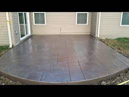Stamped Concrete Patio In Time Lapse