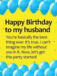 happy birthday wishes card for husband