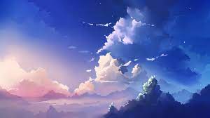 anime clouds wallpapers wallpaper cave