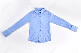 Blue Silk Office Blouse Girls Light Blue Cotton Cotton Blouse Stock Photo Picture And Royalty Free Image Image 85535471