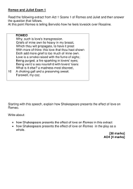 Romeo   Juliet  Essay Plan Worksheet Resource by Temperance   Teaching  Resources   Tes