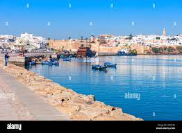 River Bou Regreg seafront and Kasbah in medina of Rabat, Morocco. Rabat is  the capital of Morocco. Rabat is located on the Atlantic Ocean at the mouth  Stock Photo - Alamy