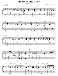 Download and print in pdf or midi free sheet music for fly me to the moon by bart howard arranged by justisb for piano, vocals (solo) Fly Me To The Moon For Accordion