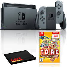 Juego nintendo switch captain toad treasure tracker. Nintendo Switch Con Gris Joycons Paquete Con El Capitan Toad Pano 6ave Ebay