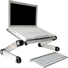 Properly positions screen at eye level and keyboard at elbow height. Uncaged Ergonomics Wels Workez Light Aluminum Laptop Stand Silver B1963677 Globalindustrial Com