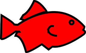 fish outline red clip art at clker com