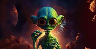cartoon alien smoking weed hd wallpaper