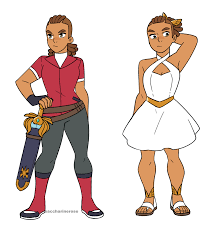 the queercoder — Some outfits for my She-Ra!Lonnie AU. The left one...