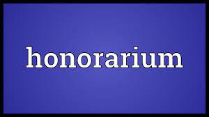 honorarium meaning you
