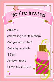 Joyful Birthday Invitations Example Invitation Card Party