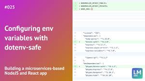 configuring env variables with dotenv