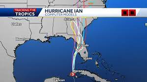 Hurricane Ian: Spaghetti model, map and ...