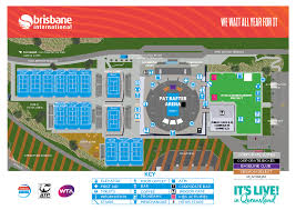 Map Brisbane International Tennis