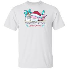 Vineyard Vines Surfside Santa Christmas Shirt
