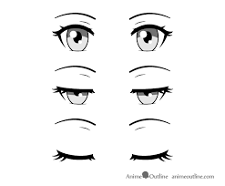 Eyes drawn in a realistic style need to have all of the elements we previously mentioned. How To Draw Closed Closing Squinted Anime Eyes Animeoutline How To Draw Anime Eyes Cartoon Eyes Drawing Female Anime Eyes