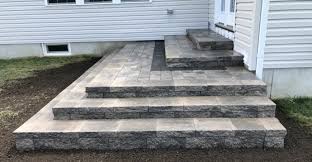 Paver Patio Steps Installation In