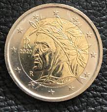Coin 2 Euro Italy 2020 Dante Alighieri Rare - Etsy