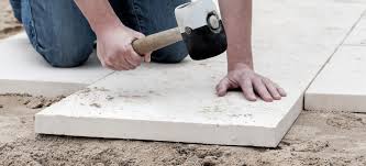 laying paving slabs on soil how to guide