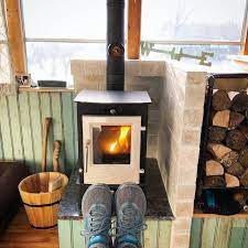 propane heat tiny wood stove