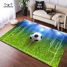 3d football field carpet for kids