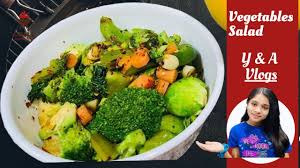 half boiled vegetables salad quick