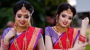 maharashtrian traditional bridal makeup