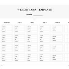 43 Weight Loss Charts Goal Trackers Free Template Archive