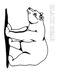 This bear is made up of three colors in three layers: Black Bear Coloring Page Animals Town Animals Color Sheet Black Bear Free Printable Coloring Pages Animals