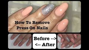 how to remove press on nails without